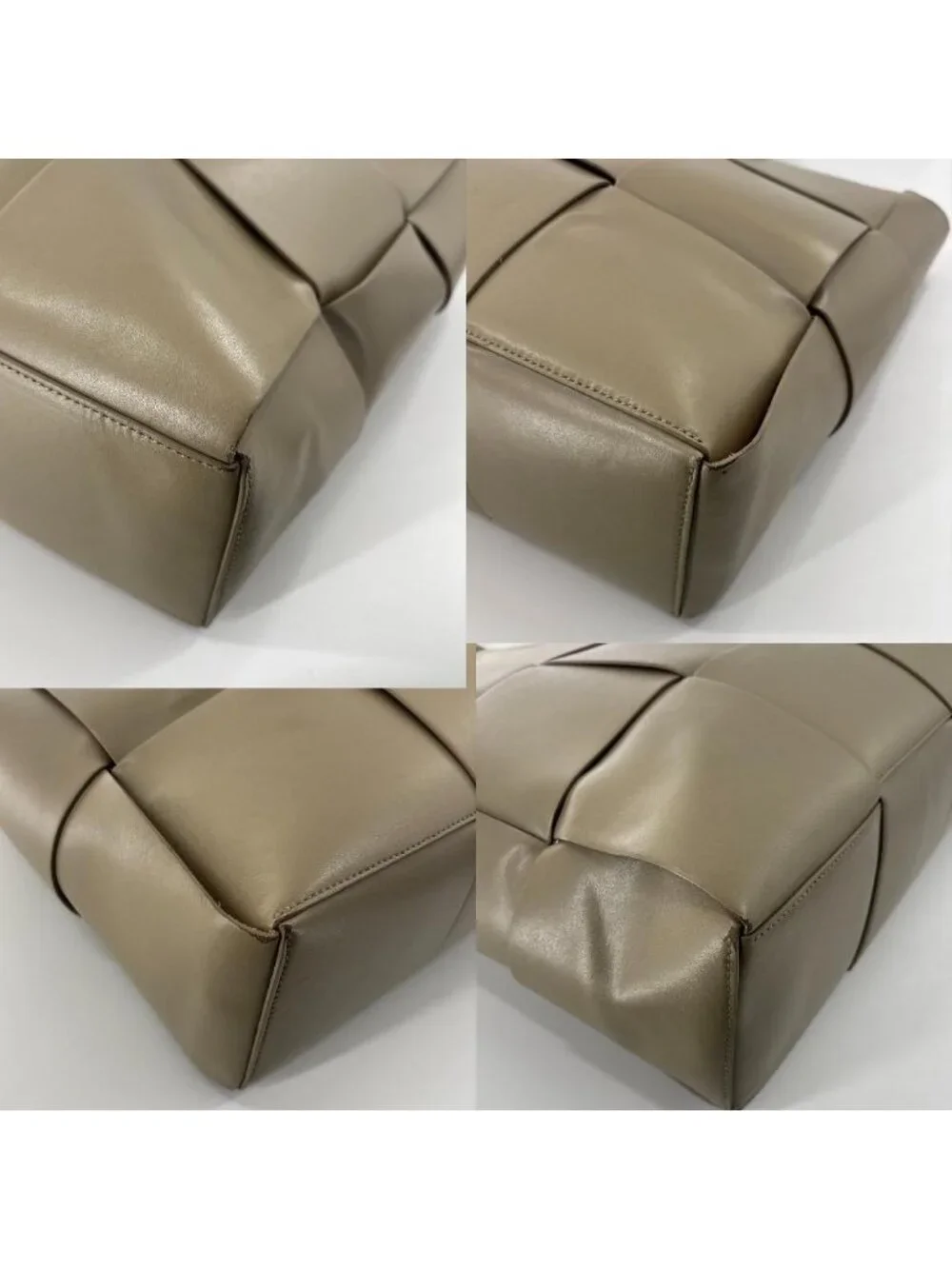 Bottega Veneta Super Arco Intrecciato Tote Gray